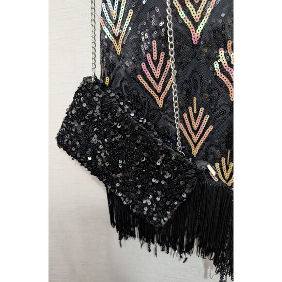 Weissman Dance Costume Adult SMALL New Year's Eve Dress w/ Sequin Clutch Purse - Picture 15 of 16